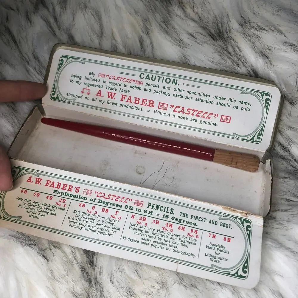 Vintage A.W. Faber Castell Tin Pencil Case